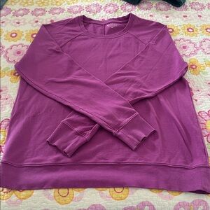 Athleta Purple Sundown Crewneck Sweatshirt medium Tall